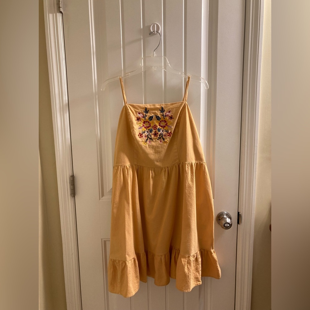 Floral Embroidery Cami Dress